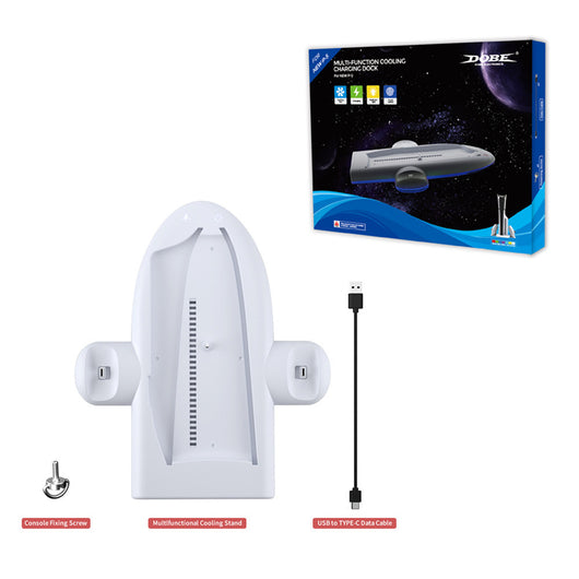 Ventilador Refrigerante Multifunción PS5 con Cargador, Soporte y Luz RGB - Image 5