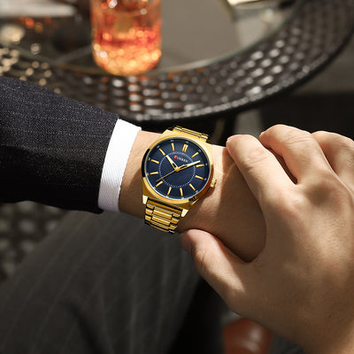 Reloj Empresarial Impermeable para Hombre con Cierre de Barra - Image 19