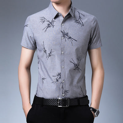 Camisa Estampada de Manga Corta para Hombre - Image 14