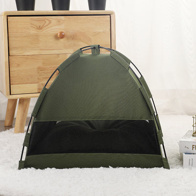 Cama Fresca para Mascotas con Carpa y Cojín Removible - Image 4