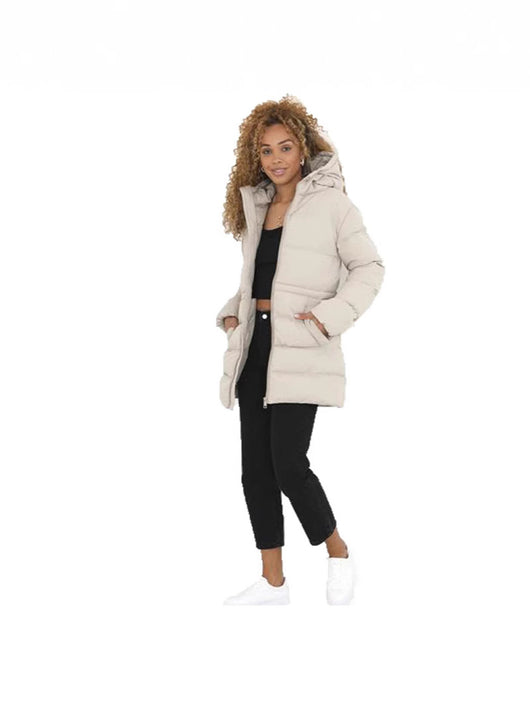 Abrigo Largo Acolchado con Capucha para Mujer - Calidez Total en Invierno - Image 4