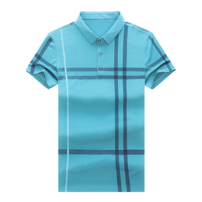 Polo Rayas Verano Hombre Slim Fit Streetwear Manga Corta - Image 11