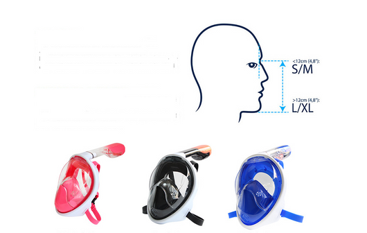 Máscara de Snorkel Facial Completo Anti-Empañamiento con Soporte GoPro - Image 6