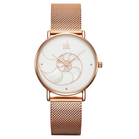 Reloj de Cuarzo para Mujer con Pulsera de Malla - Image 10