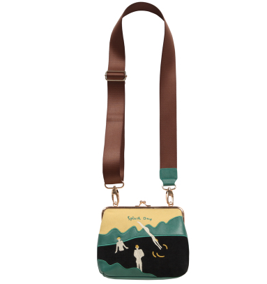 Bolso Vintage de Lona y Terciopelo con Bordados - Mensajero Elegante para Mujer - Image 11
