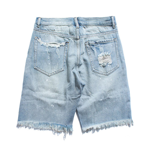 Shorts de Mezclilla Rotos con Estilo - Image 2