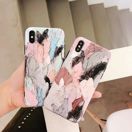 Funda para celular con diseño pintura al óleo protección total