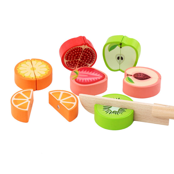 Tablero Educativo de Frutas con Bloques de Construcción Logarítmica