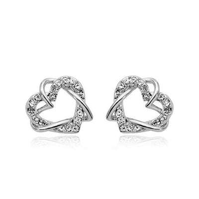 Aretes de Corazón en Oro Laminado y Oro Rosado - Image 8