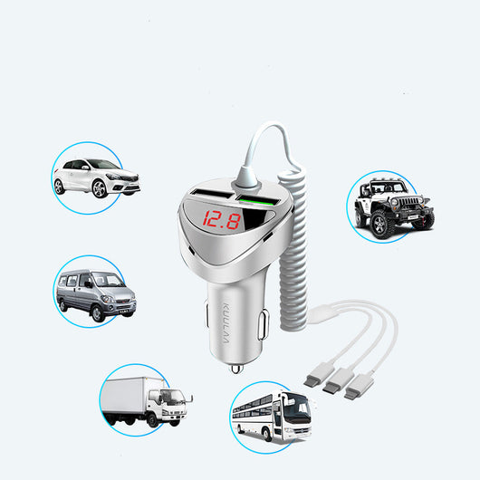 Adaptador USB con Pantalla LED Digital para Carga Rápida en Auto - Image 3