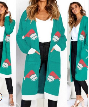 Cardigan de Leopardo para Otoño e Invierno - Suéter Tejido Elegante para Mujer - Image 21