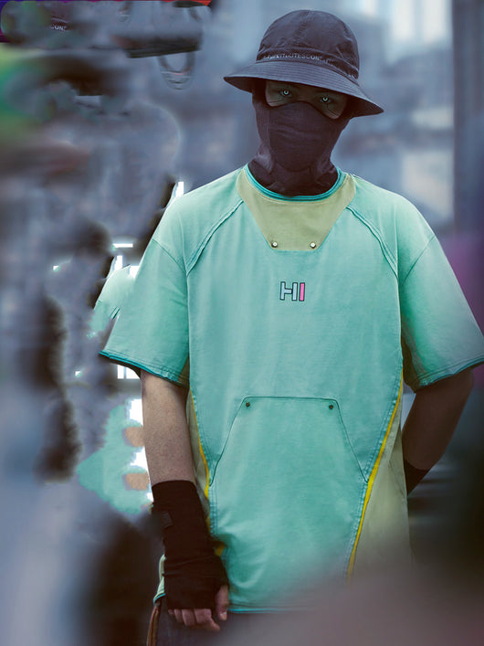 Remera Cyberpunk Funcional con Hombro Caído - Image 3