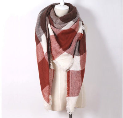 Bufanda Larga con Triángulos para Mujer - Chal Otoño Invierno - Image 8