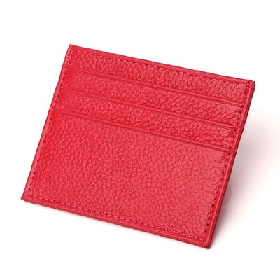 Billetera Compacta de Cuero con Múltiples Compartimentos para Tarjetas