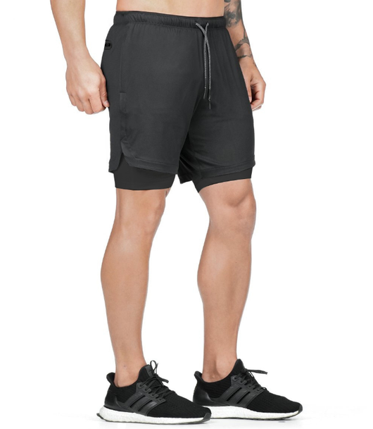 Shorts Joggers 2 en 1 para Hombre - Deportivos con Bolsillos Ocultos y Cierre de Seguridad - Image 4