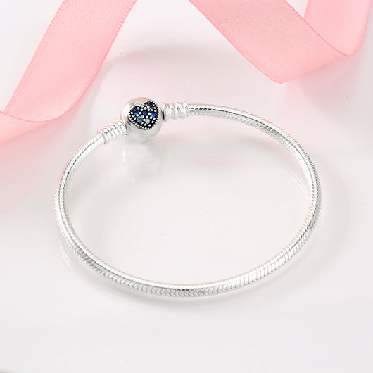Pulsera de Plata Esterlina S925 con Cadena de Serpiente y Dijes Intercambiables - Image 17