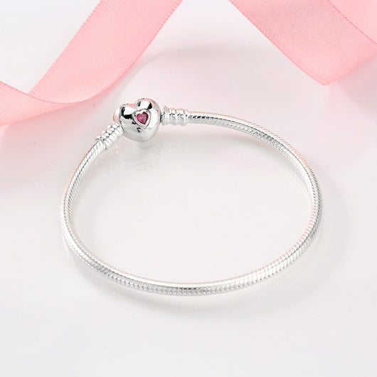 Pulsera de Plata Esterlina S925 con Cadena de Serpiente y Dijes Intercambiables - Image 20