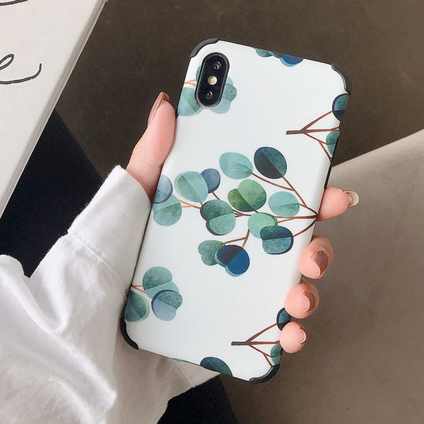 Funda Protectora de Móvil con Diseño Hoja