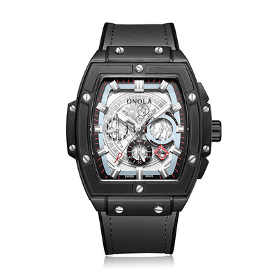 Reloj de Cuarzo Multifuncional Diseño Barril para Hombre - Image 20