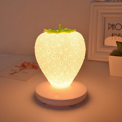 Luz Nocturna Fresa con Carga USB