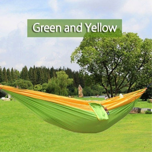 Hamaca de Camping Portátil - Hamaca Doble de Paracaídas para Aventuras al Aire Libre - Image 36