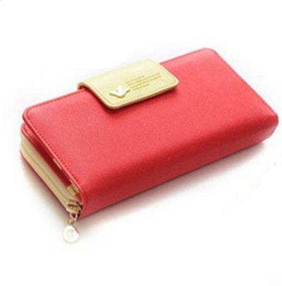 Billetera Retro con Cierre Largo para Mujer - Monedero Clutch con Clip para Billetes - Image 12