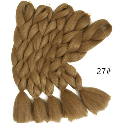 Peluca de Trenzas Sucias Color Natural - Cabello Sintético Premium - Image 14