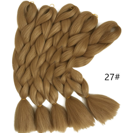 Peluca de Trenzas Sucias Color Natural - Cabello Sintético Premium - Image 14