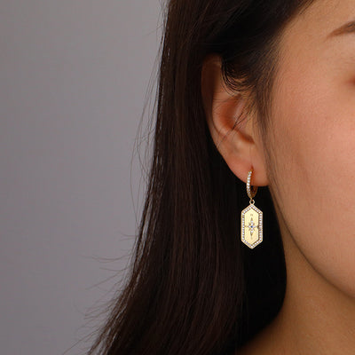 Aretes de Plata Pura Estilo Europeo Lujo Minimalista - Image 9