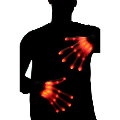 Par de Guantes Esqueleto LED Brillantes - Accesorios Chic para Halloween y Navidad - Image 6
