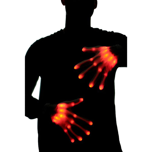 Par de Guantes Esqueleto LED Brillantes - Accesorios Chic para Halloween y Navidad - Image 6