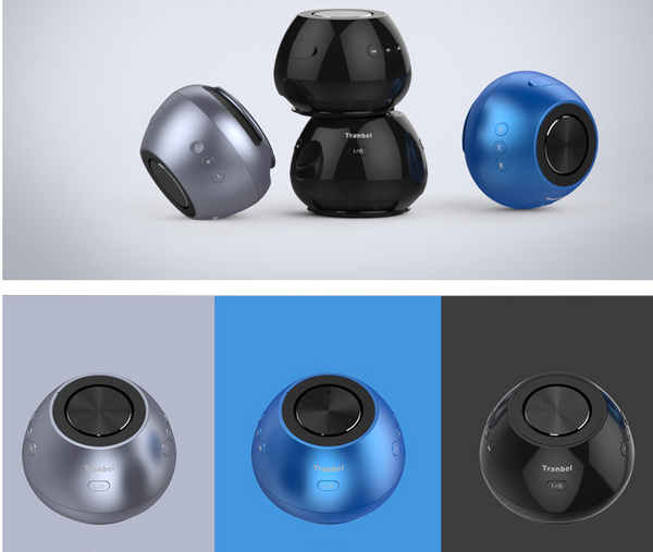 Parlante Bluetooth Redondo Geek de Escritorio