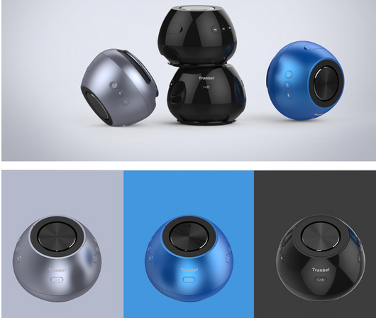 Parlante Bluetooth Redondo Geek de Escritorio