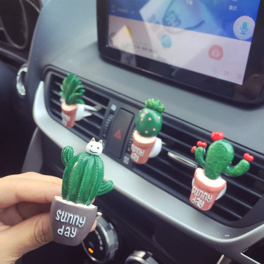 Ambientador de Auto con Clip para Ventilación - Diseño Decorativo de Plantas - Image 4