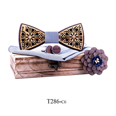 Traje con Pajarita de Madera Maciza - Image 18