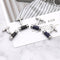 Gemelos Ejecutivos de Rayas Azul y Negro - Accesorios Premium