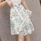 Falda Sirena Floral con Volantes Asimétricos