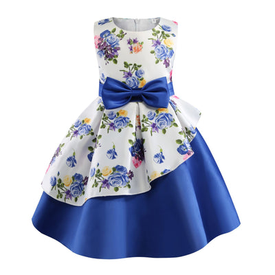 Vestido Infantil con Falda Irregular y Estampado - Disfraz con Moño - Image 14