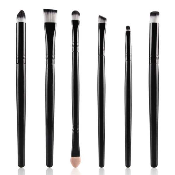 Set de 6 Brochas de Maquillaje Profesional para Ojos, Cejas y Labios - Image 5