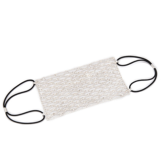 Mascarilla Facial de Malla Diamantada con Incrustaciones de Micro-malla