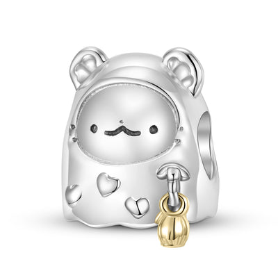 Cuentas Fantasma Plata 925 y Oro 14K - Accesorios DIY para Pulseras y Collares - Image 4