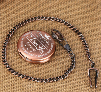 Reloj de Bolsillo Cadena "TE AMO POR SIEMPRE" - Image 11