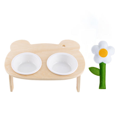 Comedero Elevado para Gatos con Borde Inclinado y Soporte Alto - Image 6