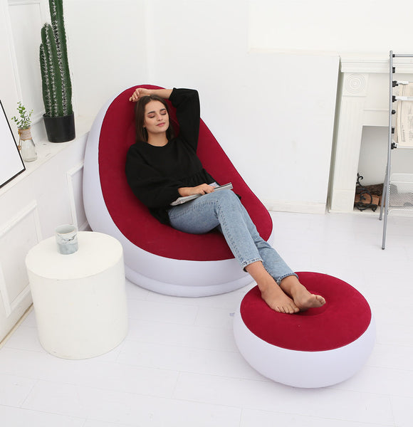 Puf Inflable Convertible con Sofá Plegable