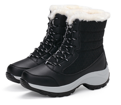 Botas de Nieve Impermeables para Mujer con Forro de Algodón y Terciopelo - Image 6
