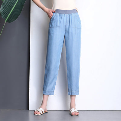 Pantalones Harem de Tencel Drapeado - Image 13