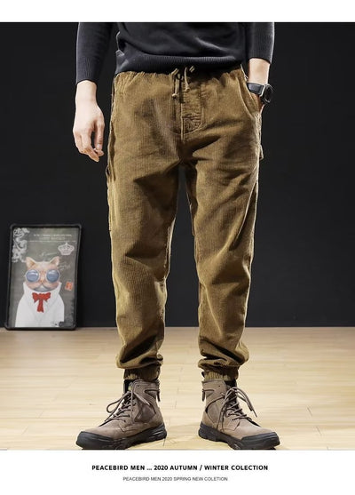 Pantalones de Pana Holgados Talla Grande para Hombre - Image 19