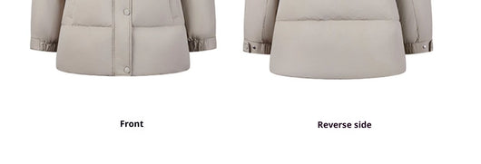 Chaqueta Acolchada con Cuello de Piel de Zorro - Largo Medio - Image 11