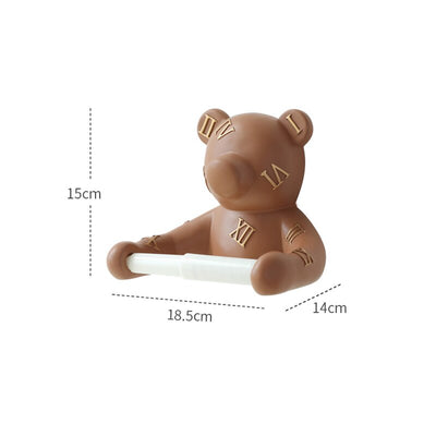 Dispensador de Papel Higiénico Decorativo con Cabeza de Oso - Image 2