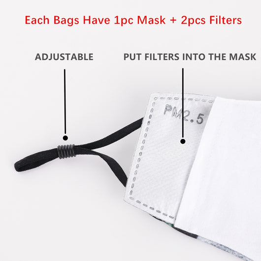 Mascarilla de Algodón con Ajuste de Gancho para Oreja - Diseño Estampado - Image 15